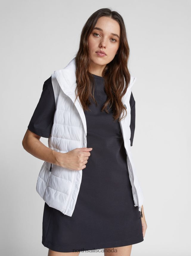 Women North Sails White RHEA GILET Clothing 0028HP1516