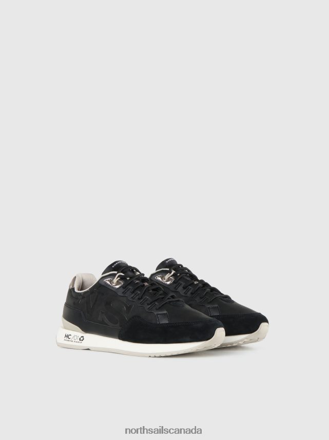 Women North Sails Black HITCH LOGO SNEAKERS Footwear 0028HP1351